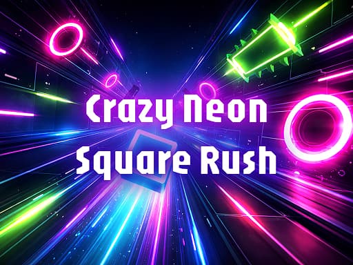 Crazy Neon Square Rush