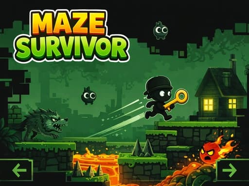 Maze Survivor   Platform Adventure Game