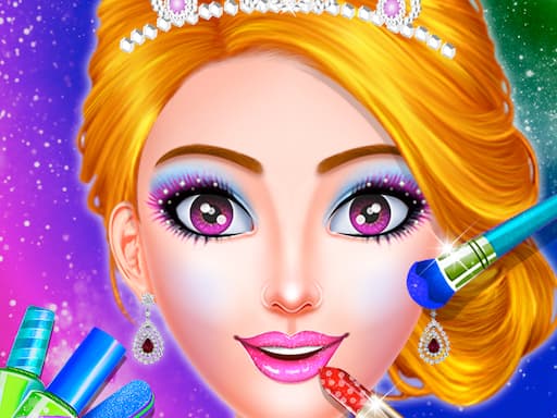 Princess Dress up &amp; Makeover - Color by Number